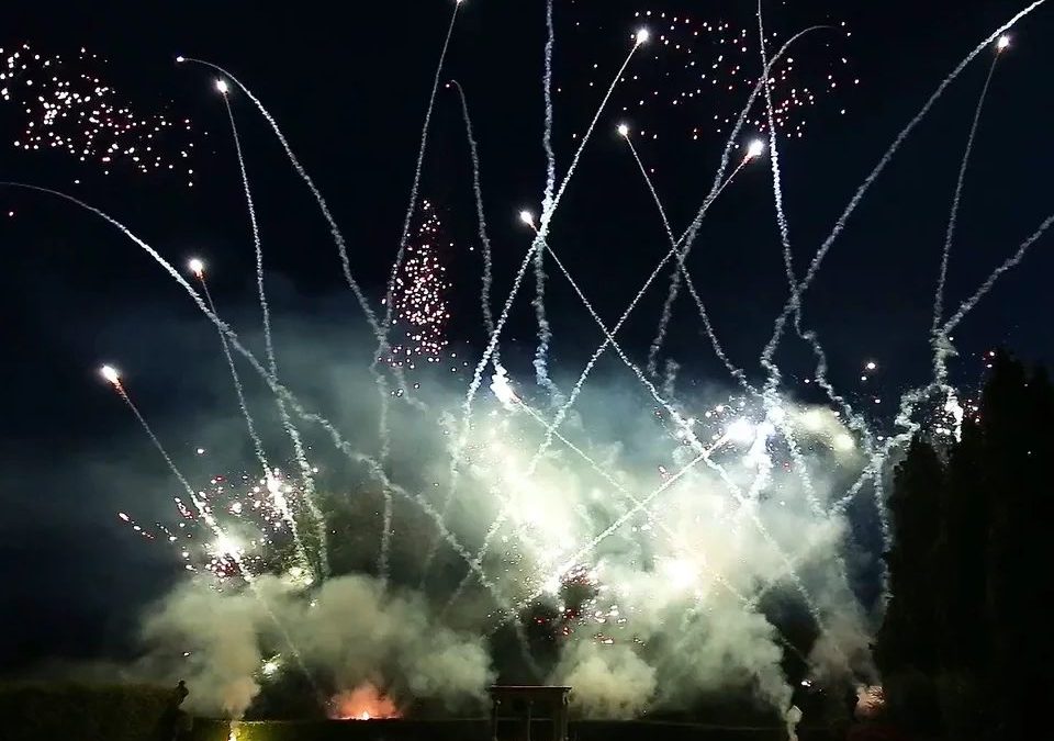 Aerosmith Wedding Fireworks Pyromusical, Derbyshire 2016